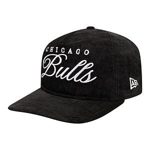 Boné New Era 1920 Chicago Bulls Team Script Preto Masculino