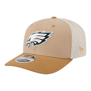Boné New Era 970SS 2T Philadelphia Eagles Trucker Bege