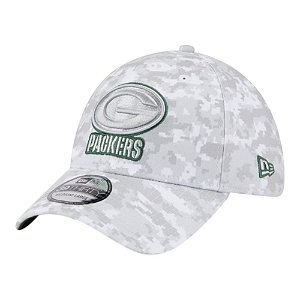 Boné New Era 3930 Green Bay Packers Salute Service 25 Cinza