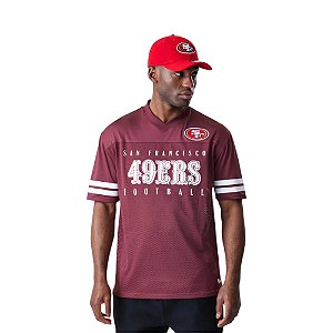 Camiseta New Era San Francisco 49ers Mesh Jersey Masculino