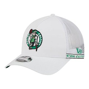 Boné New Era 940MC A-Frame Boston Celtics Tape Branco