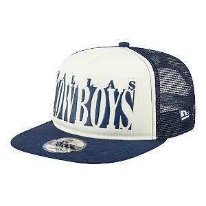 Boné New Era 950 A-Frame Dallas Cowboys Team Cutout Azul