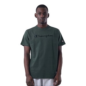 Camiseta Champion Malhão Heritage Script Rust Verde