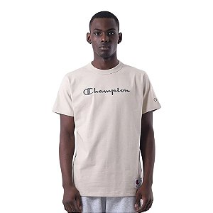 Camiseta Champion Malhão Heritage Script Rust Bege