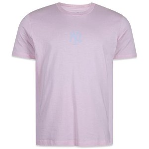 Camiseta New Era New York Yankees Basica Rosa Masculino
