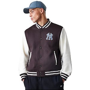 Jaqueta Bomber New Era New York Yankees Masculino Marrom