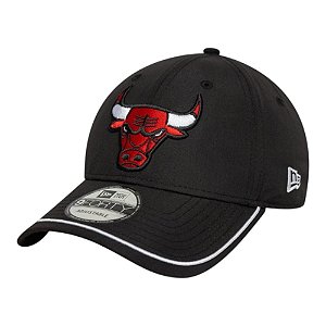 Boné New Era 940 Chicago Bulls Piping Preto