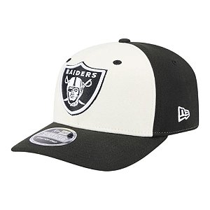 Boné New Era 970 Las Vegas Raiders Stretch Snap Branco