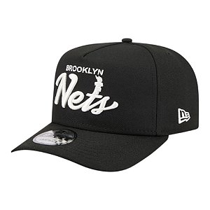 Boné New Era 950 A-Frame Brooklyn Nets Local Play NBA Preto