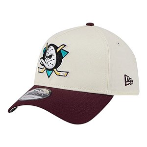 Boné New Era 940 A-Frame Anaheim Ducks Retro Branco