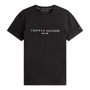 Camiseta Tommy Hilfiger CorecLogo Tee Preto Masculino