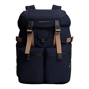 Mochila Tommy Hilfiger Travel Flap 20,6 Litros Marinho