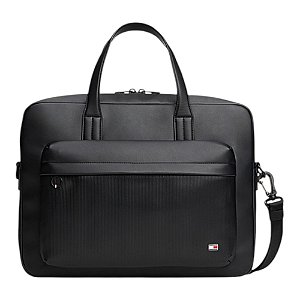 Bolsa Tommy Hilfiger Flag Computer Bag 8,52L Masculino Preto