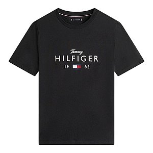 Camiseta Tommy Hilfiger Brand Love Big Tee Masculino Preto