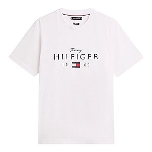 Camiseta Tommy Hilfiger Brand Love Big Tee Masculino Branco