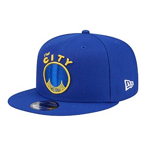 Boné New Era 950 San Francisco Warriros Hardwood Azul