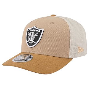 Boné New Era 970ss 2t Las Vegas Raiders Trucker Bege