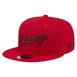 Boné New Era 950 Chicago Bulls Hardwood Vermelho Masculino
