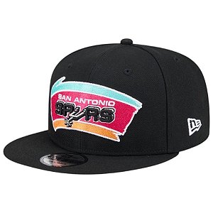 Boné New Era 950 San Antonio Spurs Hardwood Preto Masculino