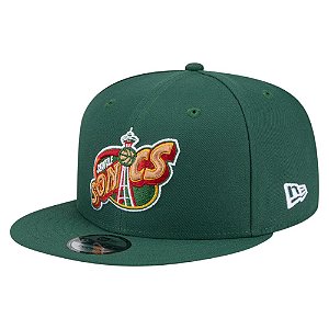 Boné New Era 950 Seattle Supersonics Retrô Hardwood Verde