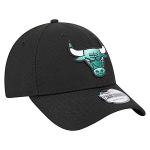 Boné New Era 940snap Chicago Bulls Emerald Reprev Preto