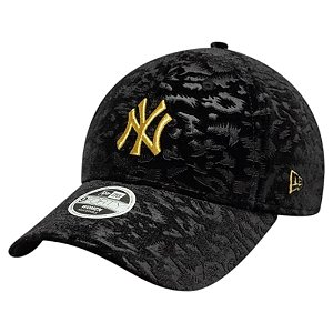 Boné New Era 940 New York Yankees Leo Velour Preto Feminino