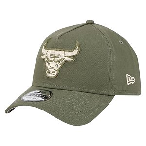 Boné New Era 940 A-Frame Chicago Bulls Earth Verde Masculino