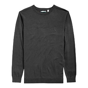 Suéter Reserva Gola Careca Tricot Masculino Preto