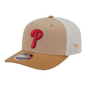 Boné New Era 970ss Philadelphia Phillies Trucker Caqui