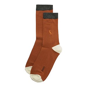 Meia Reserva Cano Longo Colors Masculino Laranja
