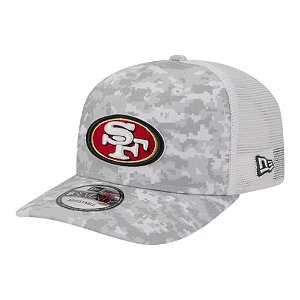 Boné New Era 970 San Francisco 49ers Salute Service Cinza