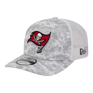 Boné New Era 970 Tampa Bay Buccaneers Salute Service Cinza