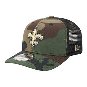Boné New Era 970 New Orleans Saints Salute Service Verde