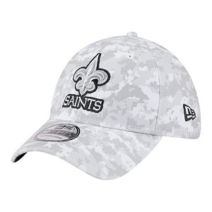 Boné New Era 3930 New Orleans Saints Salute Service Cinza
