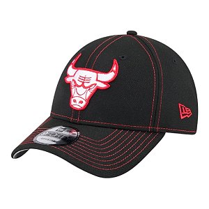 Boné New Era 940 Chicago Bulls Team Contrast Preto