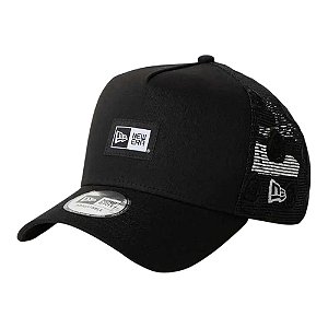 Boné New Era 940 A-Frame Rose Mesh Trucker Preto Masculino