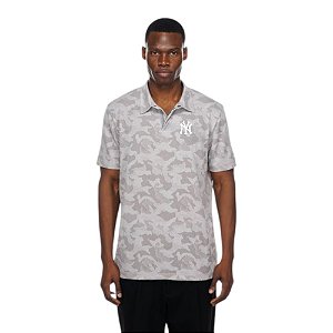 Camisa Polo New Era Masculino Cinza