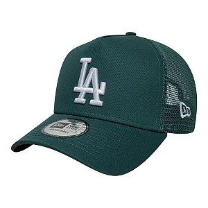 Boné New Era 940 A-Frame Los Angeles Dodgers Trucker Verde