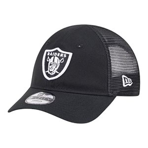 Boné New Era Las Vegas Raiders Trucker Infantil Preto