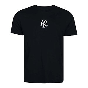 Camiseta New Era New York Yankees Basica Exclusiva Preta