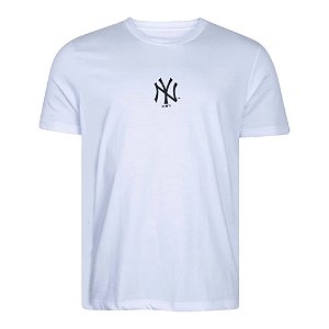 Camiseta New Era New York Yankees Basica Exclusiva Branca