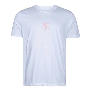 Camiseta New Era Basica New York Yankees Exclusivo Branca