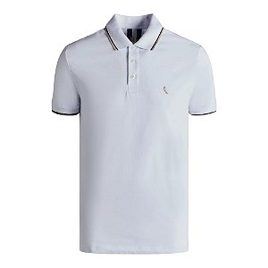 Camisa Polo Reserva Friso Duplo Masculino Branco