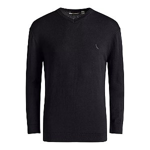 Suéter Reserva Basico Gola V Masculino Preto