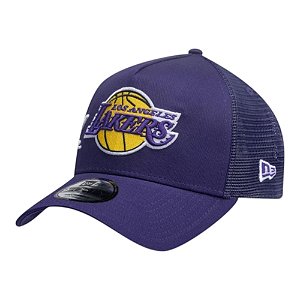 Boné New Era 940 A-Frame Los Angeles League Script Roxo