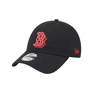 Boné New Era 940snap Neon Boston Red Sox Preto Masculino
