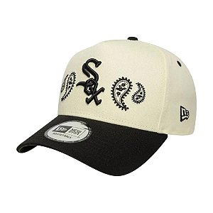 Boné New Era 940EF Paisley Chicago White Sox Branco