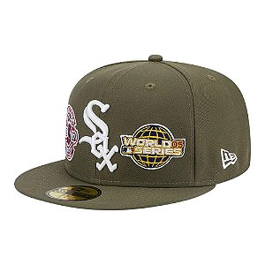 Boné New Era 59fifty Chicago White Sox Verde Masculino
