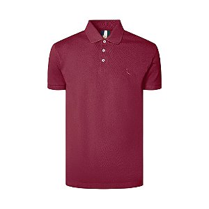 Camisa Polo Reserva Piquet Classica Masculino Bordô