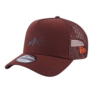 Boné New Era 940A-Frame Mountain Graphic Marrom Masculino